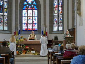 Familiengottesdienst zum Erntedankfest (Foto: Karl-Franz Thiede)